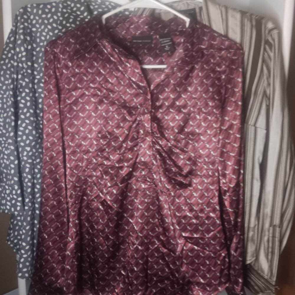 THREE NEW YORK  & COMPANY LONG SLEEVE SHIRTS
